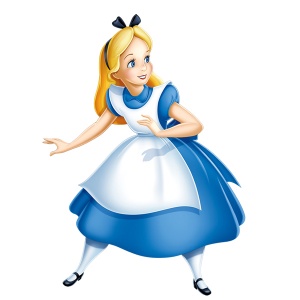 Alicia en el país de las maravillas.