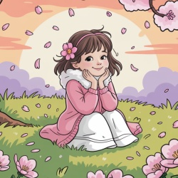 Dibujos para colorear Girly - Primavera