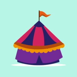 Dibujo para colorear Circo