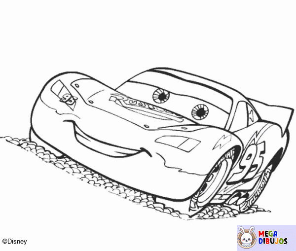 Dibujo para colorear Rayo McQueen