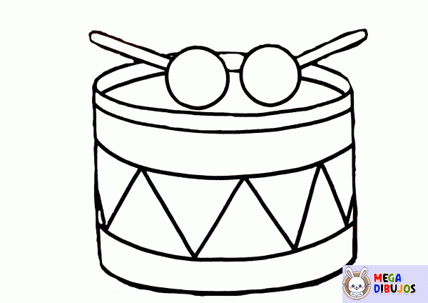 Dibujo para colorear Tambor