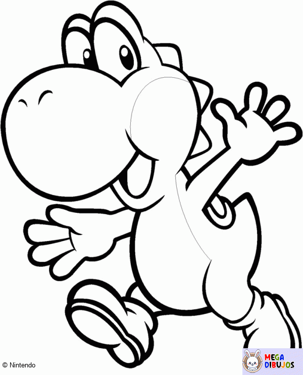 Dibujo para colorear Yoshi