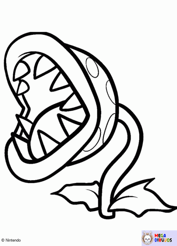 Dibujo para colorear Planta carnívora