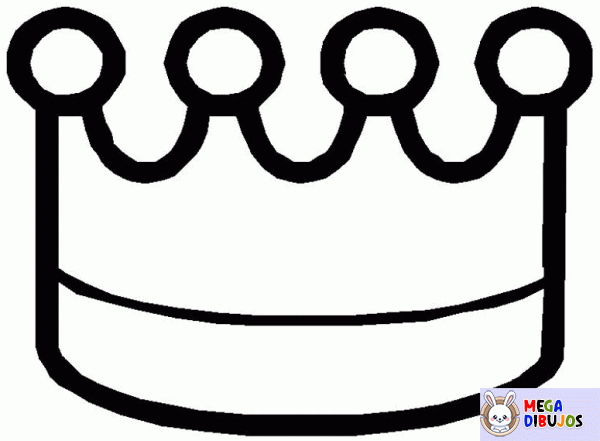Dibujo para colorear Corona de reyes