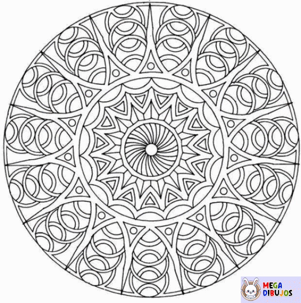 Dibujo para colorear Mandala clásico