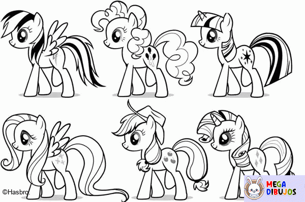Dibujo para colorear My Little Pony