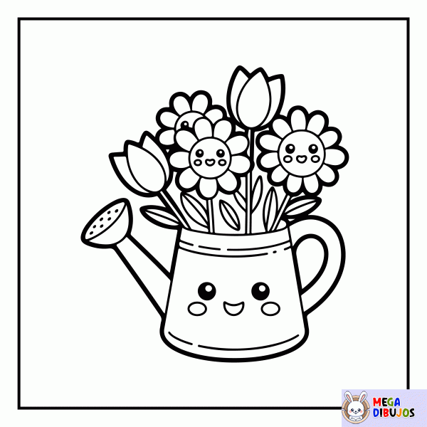 Dibujo para colorear Primavera 3