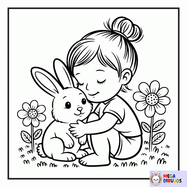 Dibujo para colorear Femenino - Primavera 3