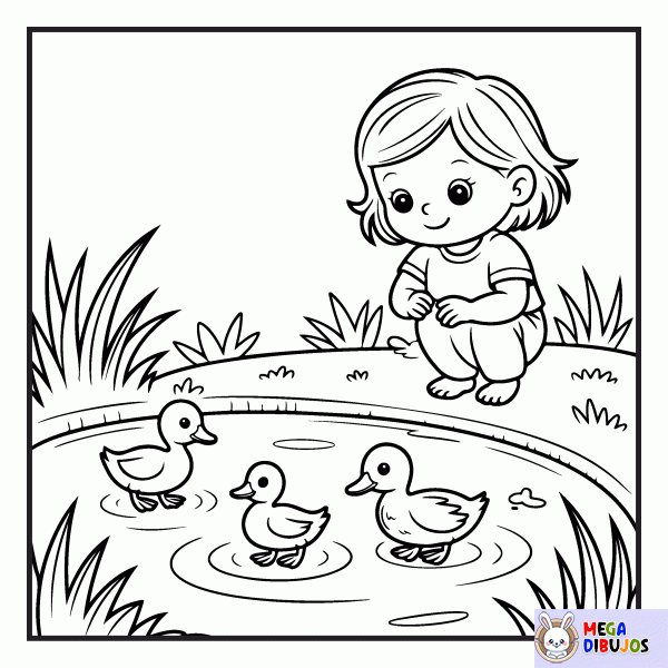 Dibujo para colorear Femenino - Primavera 9