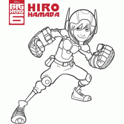 Dibujo para colorear Hiro Hamada