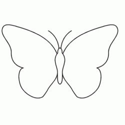 Dibujo para colorear Mariposa blanca