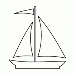 Dibujo para colorear Barco de vela