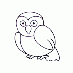 Dibujo para colorear Búho búho