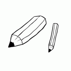 Dibujo para colorear Lápices de madera