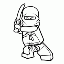 Dibujo para colorear Zane - Ninjago