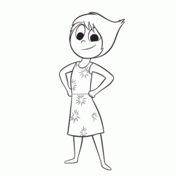Dibujo para colorear Alegr&iacute;a