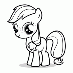 Dibujo para colorear Mon pequeño Poney