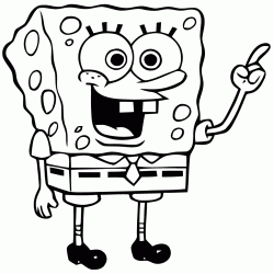 Dibujo para colorear Bob Esponja