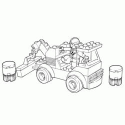 Dibujo para colorear Camion lego
