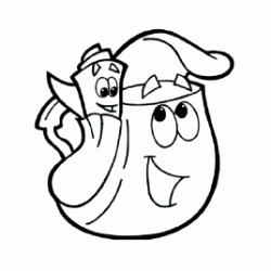 Dibujo para colorear Mochila, Mochila...