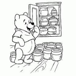 Dibujo para colorear Winnie codiciosa