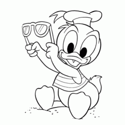 Dibujo para colorear Bebe donald