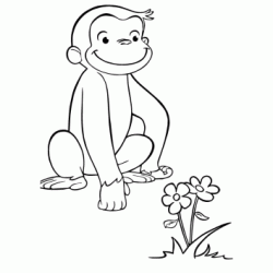Dibujo para colorear Jorge el peque&ntilde;o curioso