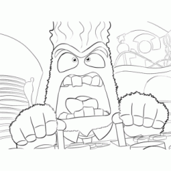 Dibujo para colorear &iexcl;La ira est&aacute; enojada!