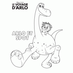 Dibujo para colorear Arlo y Spot