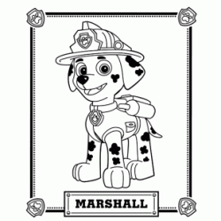 Dibujo para colorear Marshall