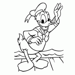 Dibujo para colorear &iexcl;Hola Donald!