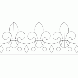 Dibujo para colorear Corona de reyes
