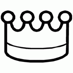 Dibujo para colorear Corona de reyes