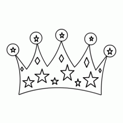 Dibujo para colorear Corona de princesa