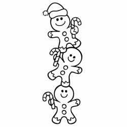 Dibujo para colorear Los hombres de pan de jengibre