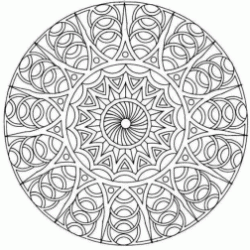 Dibujo para colorear Mandala clásico