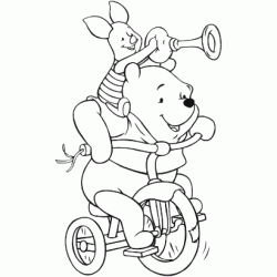 Dibujo para colorear Winnie y Piglet