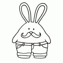 Dibujo para colorear Pap&aacute; conejo