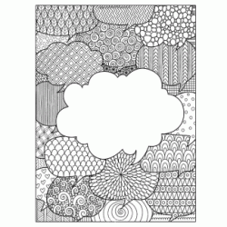 Dibujo para colorear Burbujas cómicas para colorear