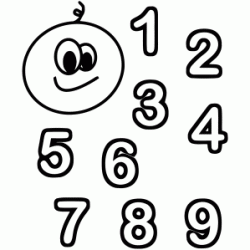 Dibujo para colorear Números para colorear