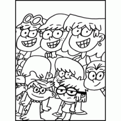 Dibujo para colorear Bienvenidos a los Louds