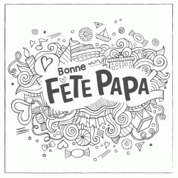 Dibujo para colorear Feliz cumpleaños papá