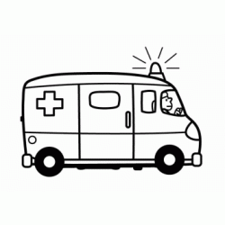 Dibujo para colorear Ambulancia