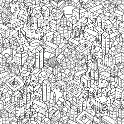 Dibujo para colorear La ciudad