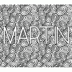 Dibujo para colorear Dibujo para colorear nombre - Martín