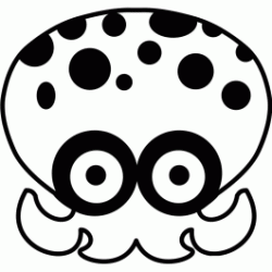 Dibujo para colorear Splatoon de pulpo
