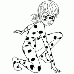 Dibujo para colorear ¡Ladybug tiene una misión!