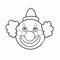 Dibujo para colorear Payaso