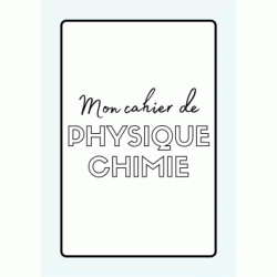 Dibujo para colorear Portada del cuaderno de química física