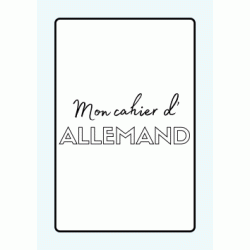 Dibujo para colorear Portada del cuaderno alemán